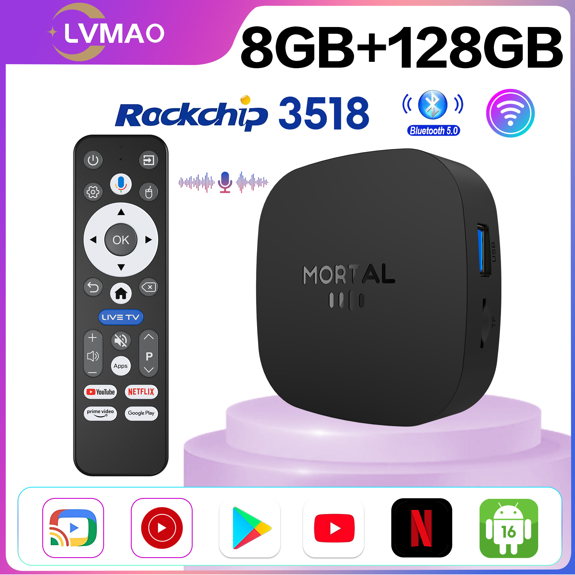 Khadas Vim4 8Gb - 2026 NUOVO TV BOX T1+ RK3518
