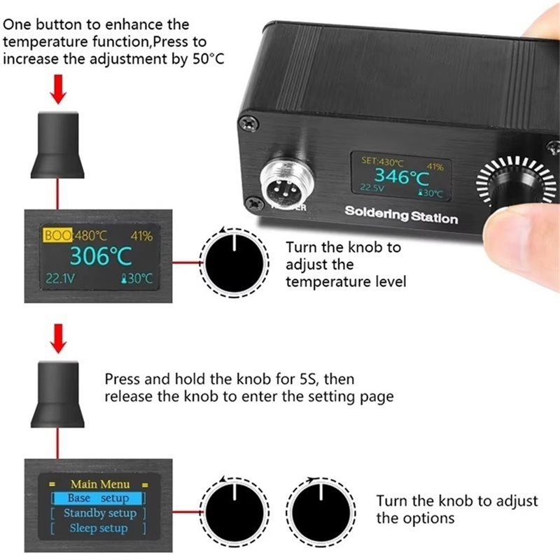 【A56X】T12 Mini stazione di sal - Soldering Station T12 Oled recensione e prezzo
