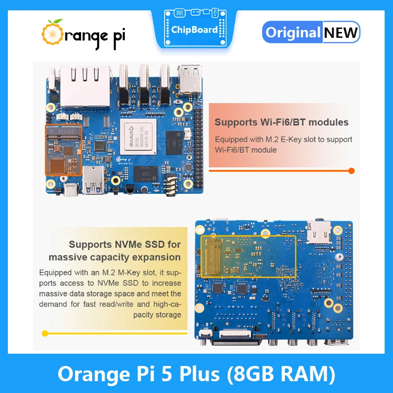 Scheda computer SSD esterna Wi - Orange Pi 5 Plus 16Gb recensione e prezzo