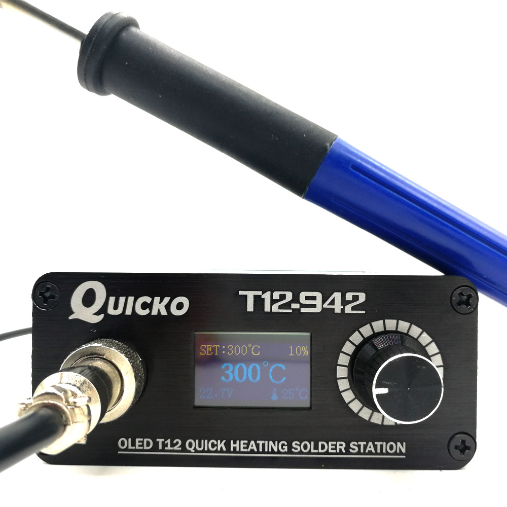 QUICKO MINI T12 STC OLED Stazi - Soldering Station T12 Oled recensione e prezzo