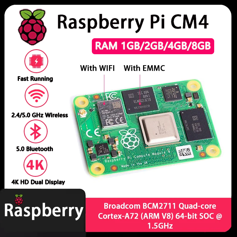 Raspberry Pi CM4 1GB/2GB/4GB/8 - Raspberry Pi Compute Module 4 8Gb 32Gb recensione e prezzo