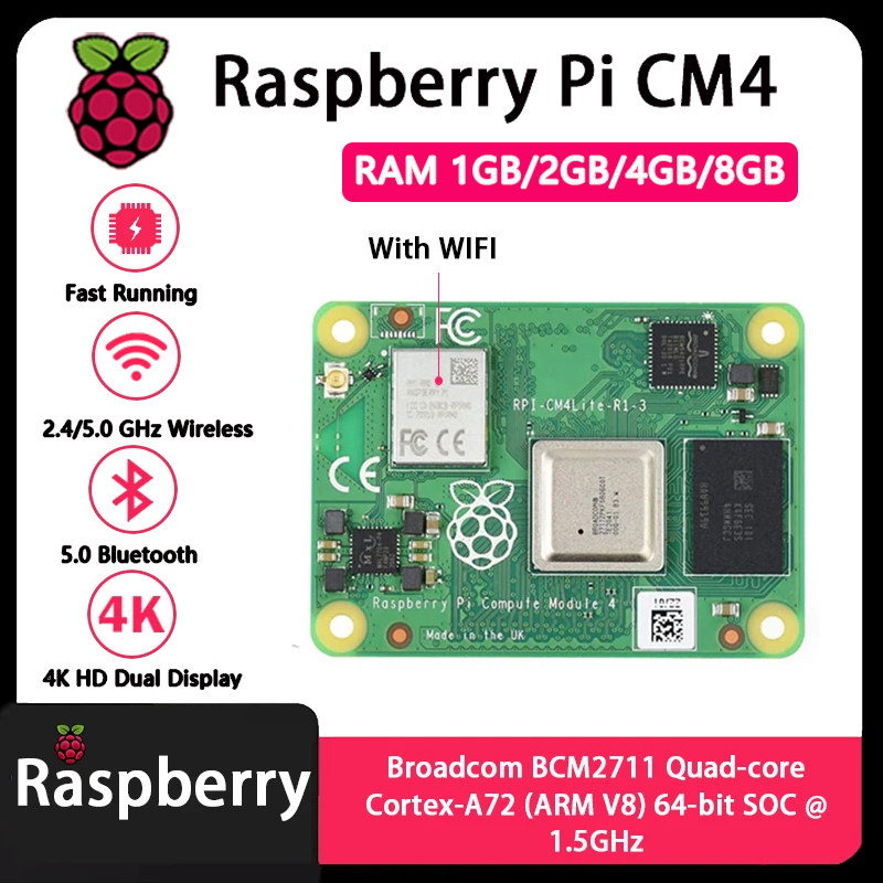 Raspberry Pi CM4 1GB/2GB/4GB/8 - Raspberry Pi Compute Module 4 8Gb 32Gb recensione e prezzo